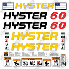 Hitachi S60XM Decal Kit Forklift - Aftermarket Kit