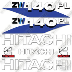 Fits Hitachi ZW140-6 PL Decal Kit Wheel Loader