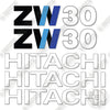 Image of Fits Hitachi ZW30 Decal Kit Wheel Loader