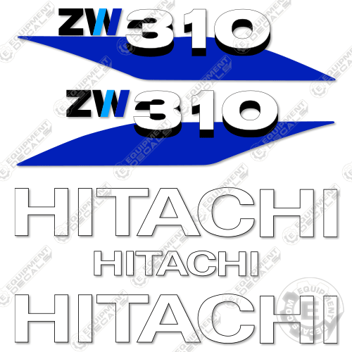 Fits Hitachi ZW310-6 Decal Kit Wheel Loader