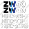 Image of Fits Hitachi ZW40 Decal Kit Wheel Loader