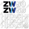 Image of Fits Hitachi ZW50 Decal Kit Wheel Loader