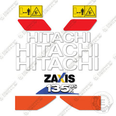 Fits Hitachi ZX135USK-6 Decal Kit Excavator