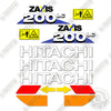 Image of Hitachi ZX200LC-6 Decal Kit Excavator- Aftermarket Kit