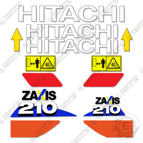 Axis Controle Sticker Fits Hitachi 210-6 Decal Kit Z-Axis Excavator – Equipment Decals