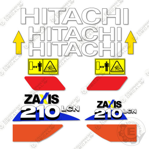 Fits Hitachi 210lcn Decal Kit Z-Axis Excavator
