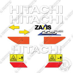 Fits Hitachi ZX225USR-6 Decal Kit Excavator