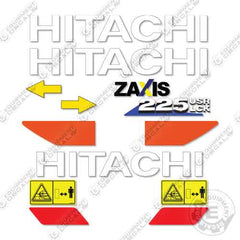 Fits Hitachi ZX225USRLCK-6 Decal Kit Excavator