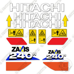 Fits Hitachi 240n Decal Kit Z-Axis Excavator