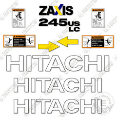 Fits Hitachi ZX245USLC-5N Decal Kit Excavator