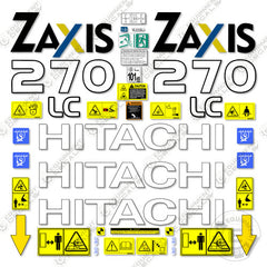 Fits Hitachi 270LC Decal Kit Z-Axis Excavator