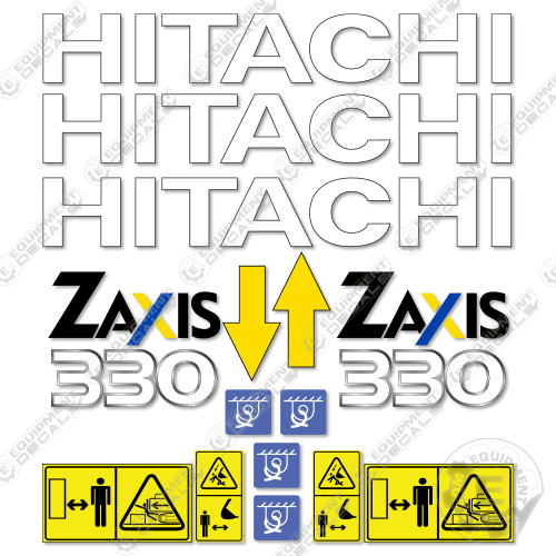 Fits Hitachi ZX330-1 Decal Kit Excavator