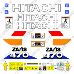 Fits Hitachi ZX470-6 Decal Kit Excavator