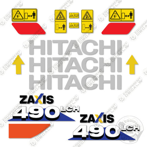 Fits Hitachi 490LCH Decal Kit Z-Axis Excavator