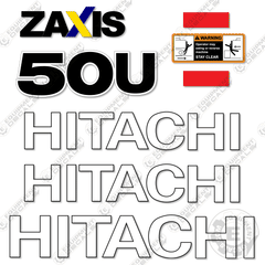 Fits Hitachi 50U-5N Decal Kit ZAxis Excavator