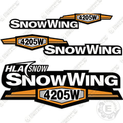 Fits HLA Snow Wing 4205W Decal Kit Plow