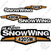 Image of Fits HLA Snow Wing 4205W Decal Kit Plow