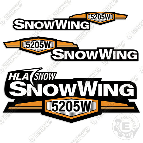 Fits HLA Snow Wing 5205W Decal Kit Plow