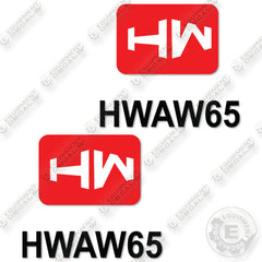 Fits Hongwing AW65 Decal Kit Skid Steer Loader