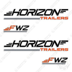 Fits Horizon FWZ Trailer Decal Kit