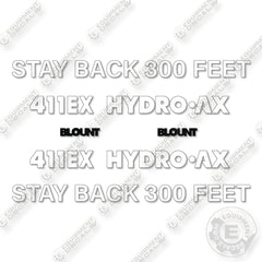 Hydro-Ax 411EX Decal Kit Feller Buncher - Aftermarket Kit