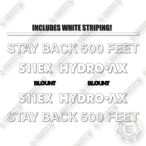 Hydro-Ax 511EX Decal Kit Feller Buncher - Aftermarket Kit