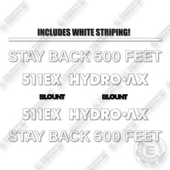 Hydro-Ax 511EX Decal Kit Feller Buncher - Aftermarket Kit