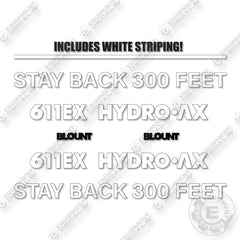 Hydro-Ax 611EX Decal Kit Feller Buncher - Aftermarket Kit