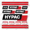Image of Hypac C852B Decal Kit Smooth Drum Vibratory Roller - Aftermarket Kit