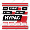 Image of Hypac C860B Decal Kit Smooth Drum Vibratory Roller - Aftermarket Kit