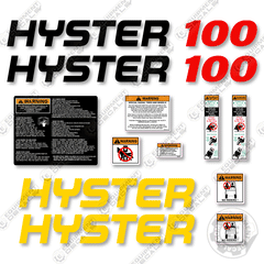 Fits Hyster 100 Decal Kit Forklift