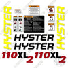 Image of Fits Hyster 110 XL2 Decal Kit Forklift