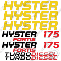 Fits Hyster Fortis 175 Decal Kit Forklift (NO WARNINGS)