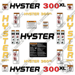 Fits Hyster 300XL Decal Kit Forklift