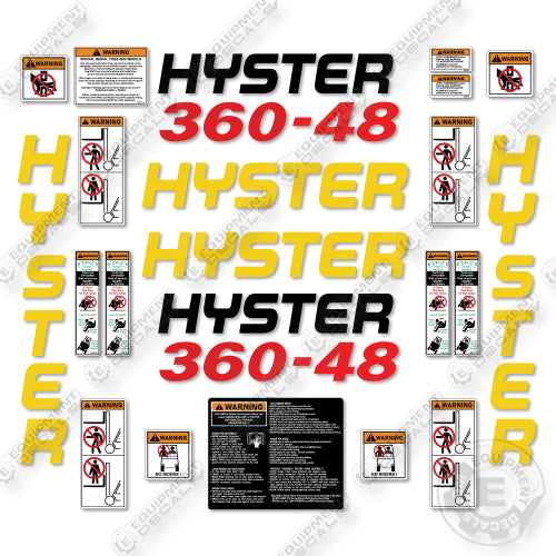 Hyster 360-48 Decal Kit Forklift -Aftermarket Kit
