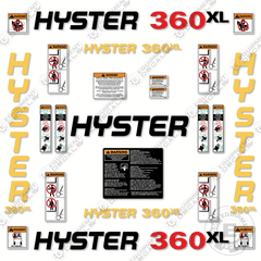 Fits Hyster 360XL Decal Kit Forklift