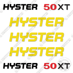Fits Hyster 50XT Decal Kit Forklift (NO WARNINGS)