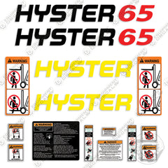 Hyster 65XM Decal Kit Forklift