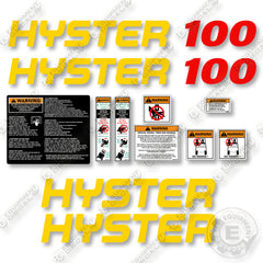 Hyster E100XN Decal Kit Forklift  - Aftermarket Kit