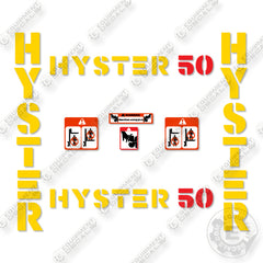 Hyster S50XL Decal Kit Forklift -Aftermarket Kit