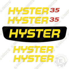 Fits Hyster E35XM Decal Kit Forklift (NO WARNINGS)
