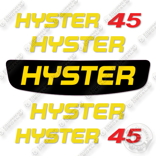 Fits Hyster E45XN Decal Kit Forklift