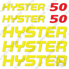 Fits Hyster E50XN-33 Decal Kit Forklift (NO WARNINGS)