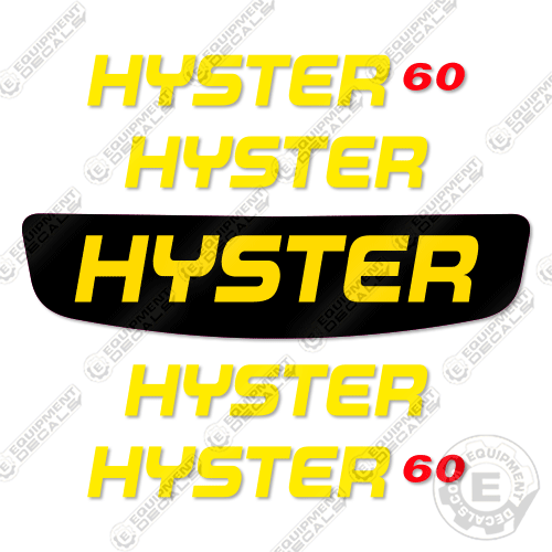 Hyster E60XN-33 Decal Kit Forklift