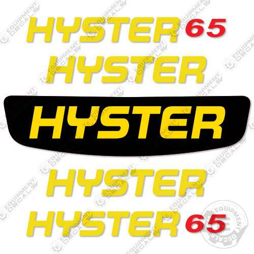 Fits Hyster E65XN-36 Decal Kit Forklift (NO WARNINGS)