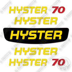 Fits Hyster E70XN-40 Decal Kit Fortis Forklift