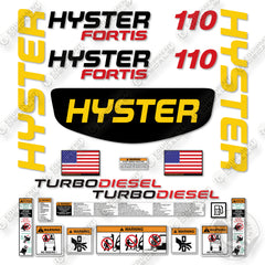 Hyster H110FT Decal Kit Forklift -Aftermarket Kit