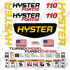 Image of Hyster H110FT Decal Kit Forklift -Aftermarket Kit