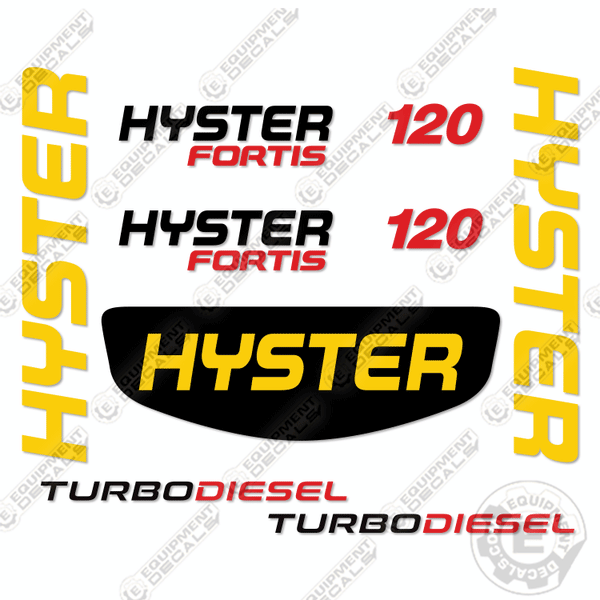 Fits Hyster H120FTS Decal Kit Forklift (NO WARNINGS) – Equipment Decals