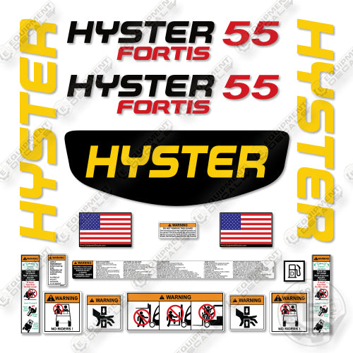 Hyster H55FT Decal Kit Forklift -Aftermarket Kit